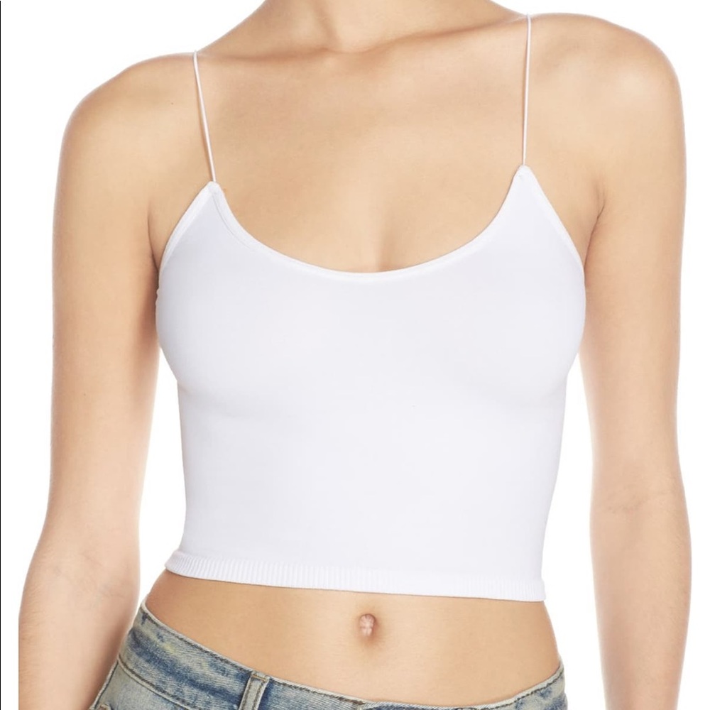 brami skinny strap crop top